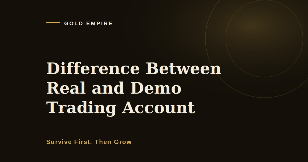 Difference Between Real and Demo Trading Account: The Reset Is the Whole Story
