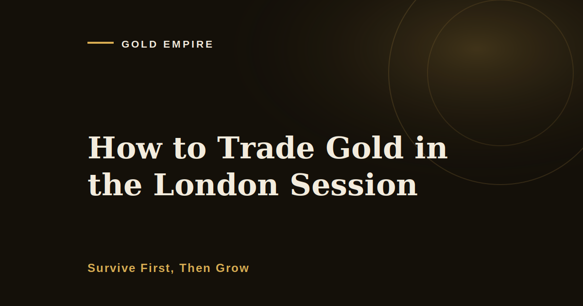 How to Trade Gold in the London Session