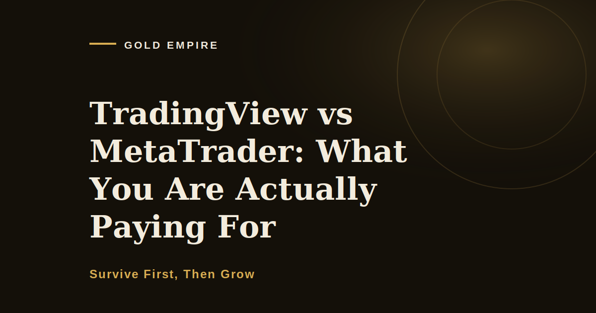 TradingView vs MetaTrader: What You Are Actually Paying For