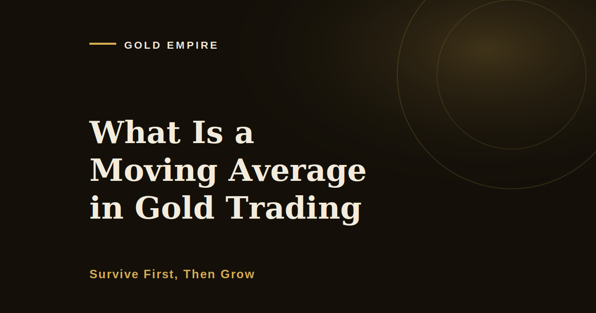 What Is a Moving Average in Gold Trading?