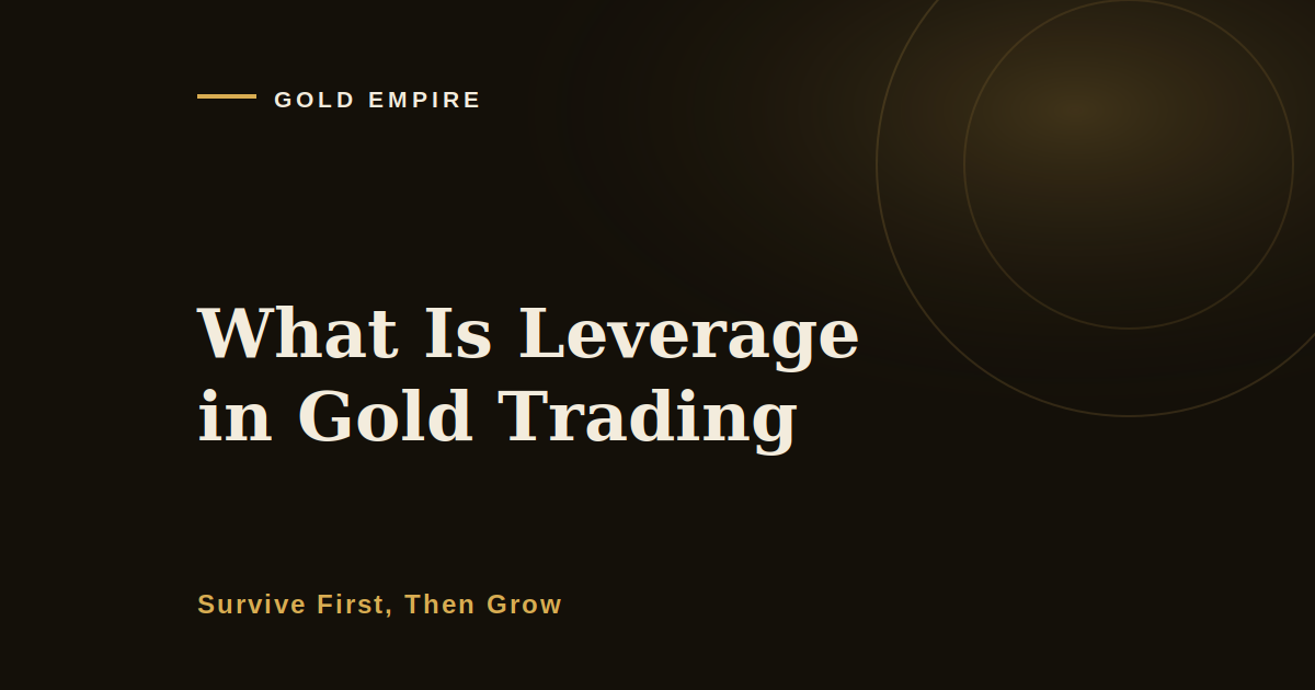 What is leverage in gold trading, Gold Empire article cover image